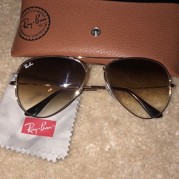 Ray-Ban Accessories - Ray Ban Aviators ( Brown Gradient)